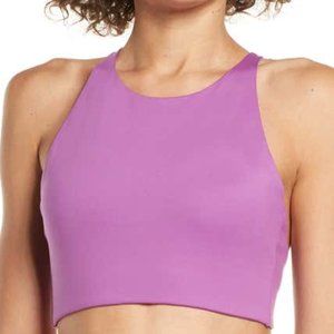 Girlfriend Collective Topanga Bra Wildflower Purple Extra Small XS